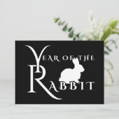 Jaar van de konijn kaart (Staand voorkant)