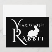 Jaar van de konijn kaart (Voorkant / Achterkant)