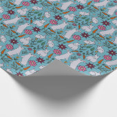 Jaar van de Konijn - Pasen met wortels Cadeaupapier (Hoek)