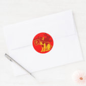 Jaar van de Konijn Sticker (Envelop)