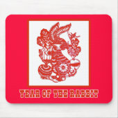 Jaar van de Konijnensnijkunst Muismat (Voorkant)