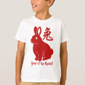 Jaar van de konijnenstaart t-shirt (Voorkant)