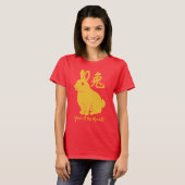 Jaar van de konijnenstaart t-shirt (Voorkant volledig)