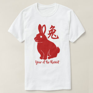 Jaar van de konijnenstaart t-shirt