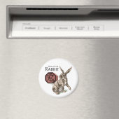 Jaar van de konijnenwijk Chinese Zodiac Art Magneet (Insitu (Vaatwasser))