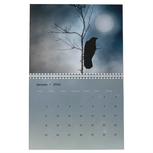 Jaar van de kraaien kalender (Jan 2026)