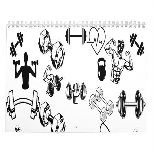 Jaar van de Kracht Kalender Veiny Dumbbell Grip (Hoes)