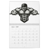 Jaar van de Kracht Kalender Veiny Dumbbell Grip (Mar 2027)
