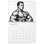 Jaar van de Kracht Kalender Veiny Dumbbell Grip (Jan 2027)