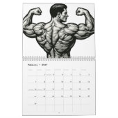 Jaar van de Kracht Kalender Veiny Dumbbell Grip (Feb 2027)