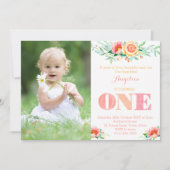 Jaar van de liefdespret, Meisje 1ste verjaardag Kaart (Voorkant)