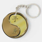 Jaar van de Metaalrat Sleutelhanger (Achterkant)