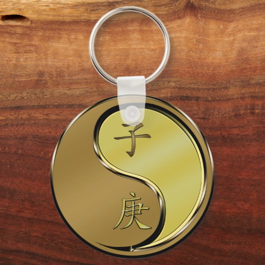 Jaar van de Metaalrat Sleutelhanger (Achterkant)