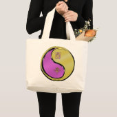 Jaar van de Metal Rooster Grote Tote Bag (Voorkant (product))