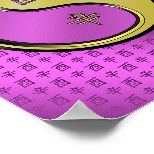 Jaar van de Metal Rooster Poster (Hoek)