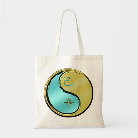 Jaar van de Metal Snake Tote Bag (Voorkant)