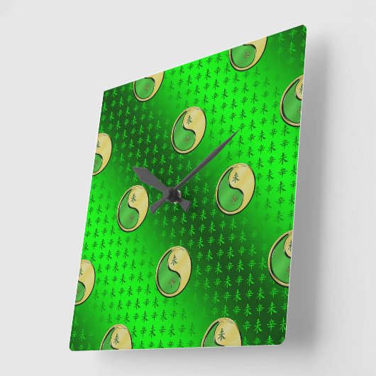 Jaar van de Metalen Geit Vierkante Klok (Hoek)