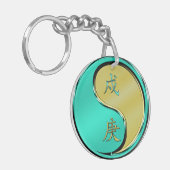 Jaar van de Metalen Hond Sleutelhanger (Voorkant Links)