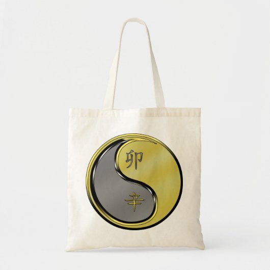 Jaar van de Metalen Konijn Tote Bag (Voorkant)