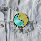Jaar van de Metalen Slang Ronde Button 7,6 Cm (In situ)