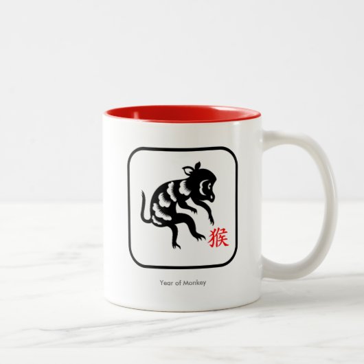 Jaar van de Mok van de aap - Chinees Zodiac (Rechts)