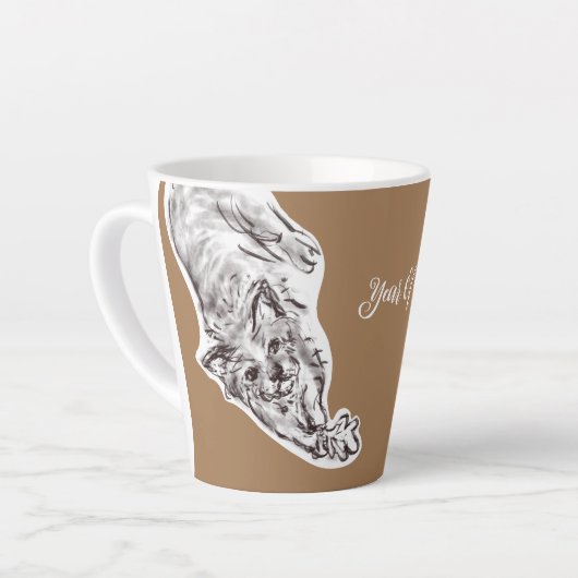 Jaar van de Mok van de inkttekening van het katten (Linkerhoek)