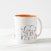 Jaar van de mok voor koffie in Ox (Voorkant rechts)