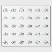 Jaar van de Monkeykalligrafie Tekening Cadeaupapier (Vlak)