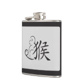 Jaar van de Monkeykalligrafie Tekening Heupfles (Links)