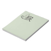 Jaar van de Monkeykalligrafie Tekening Notitieblok (Linkerzijde)