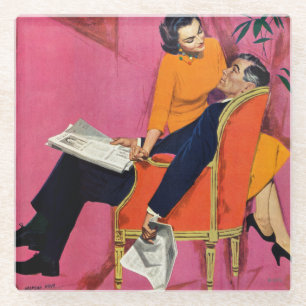 Jaar van de ontevredenheid glazen onderzetter