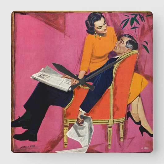 Jaar van de ontevredenheid vierkante klok (Voorkant)