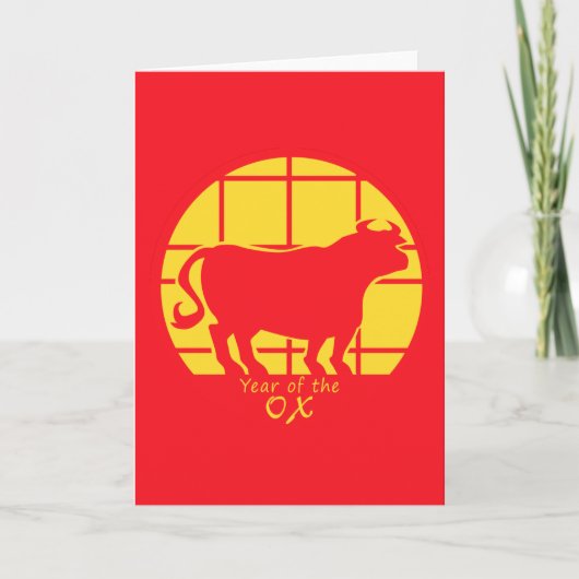 Jaar van de Os Kaart (Voorkant)