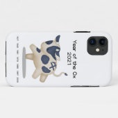 Jaar van de Os Schattig Dier van de Chinese Dieren Case-Mate iPhone Case (Achterkant (horizontaal))