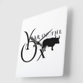 Jaar van de os vierkante klok (Hoek)