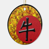 Jaar van de Ox: 2009 Keramisch Ornament (Links)