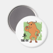 Jaar van de Ox-cadeau Magneet (Voorkant / Achterkant)