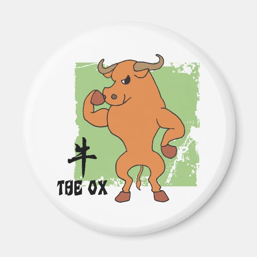 Jaar van de Ox-cadeau Magneet (Voorkant)
