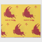 Jaar van de OX Cadeaupapier (Vlak)