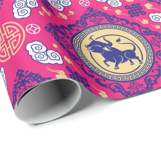Jaar van de OX Cadeaupapier (Rol Hoek)