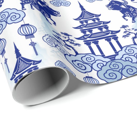 Jaar van de OX Cadeaupapier (Rol Hoek)