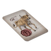Jaar van de Ox Chinese Zodiac Art Magneet (Rechterzijde)