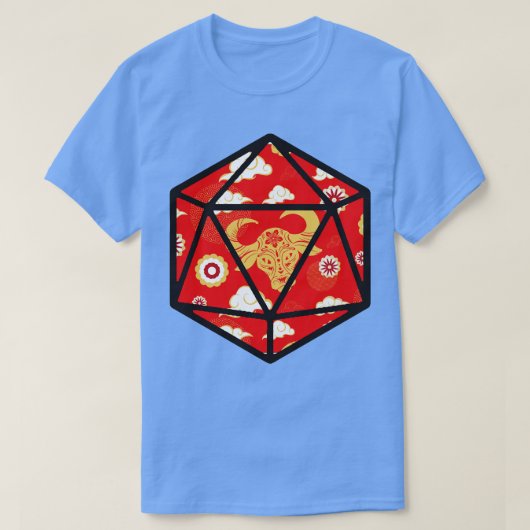 Jaar van de Ox D20 T-shirt (Design voorkant)