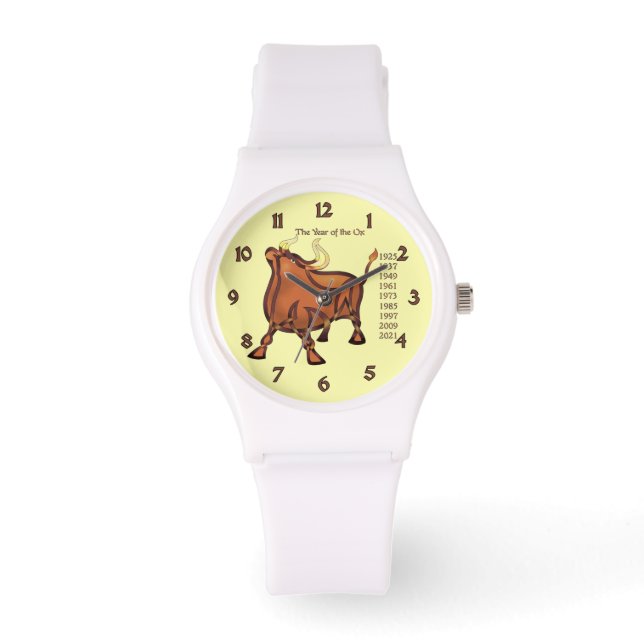 Jaar van de Ox Horloge (Voorkant)