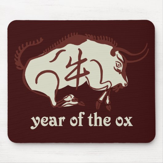 jaar van de ox muismat (Voorkant)