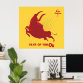 Jaar van de OX Poster (Thuiskantoor)