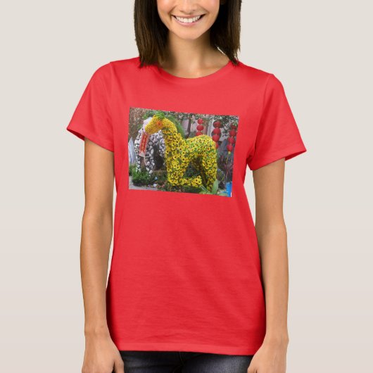 Jaar van de paarden | 春 節 馬 ... Chinese ventilator T-shirt (Voorkant)