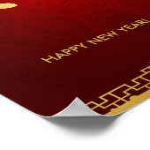 Jaar van de Paarden 2014 - Chinees nieuwjaar Poster (Hoek)