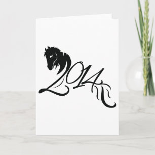 Jaar van de Paarden 2014 Feestdagen Kaart