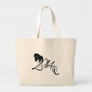 Jaar van de Paarden 2014 Grote Tote Bag